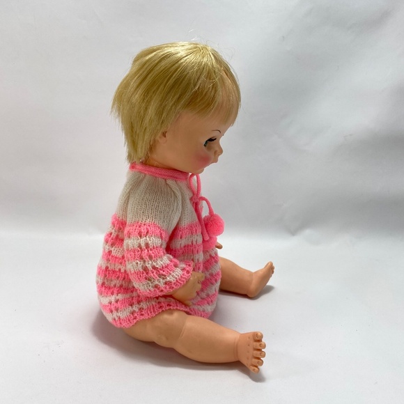 Vintage 1969 Horsman Baby Doll 16" Drink Wet Open Close Eyes Moving Arm Legs - Picture 7 of 16